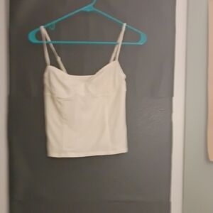 White Bustier Tank By Wilfred Sz Small EUC